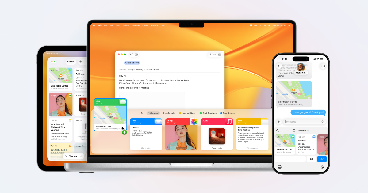 Paste app clipboard manager preview