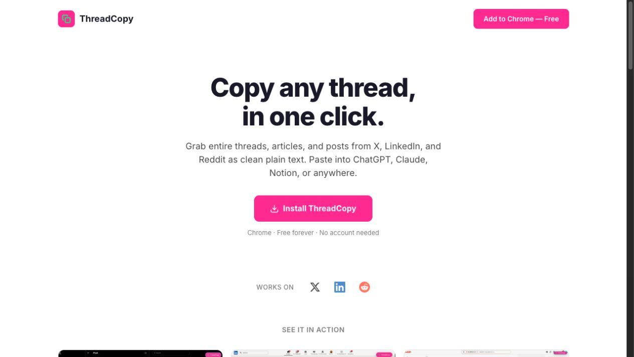 ThreadCopy homepage